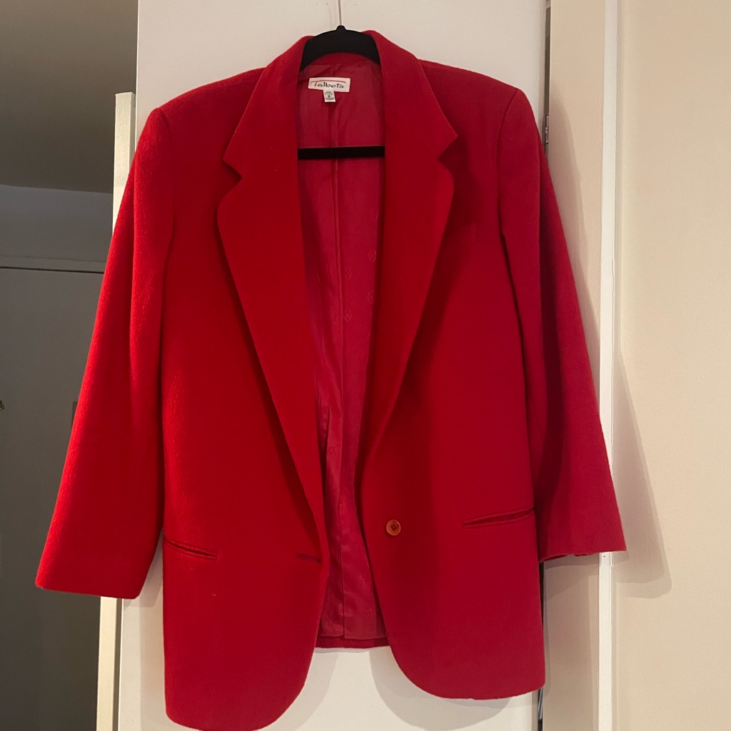 Vintage Red Blazer
